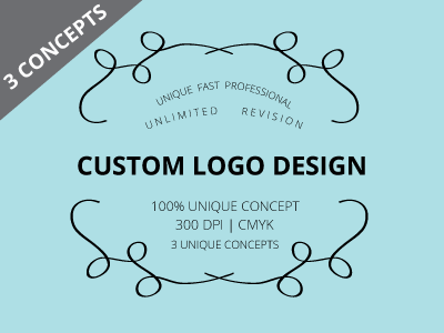 custom professional logo design business logo design