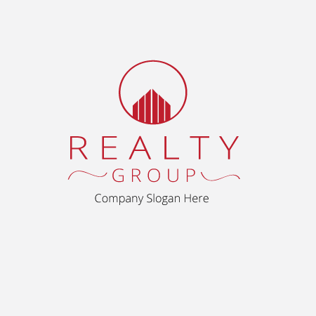 minimalist real estate logo design for Real estate company