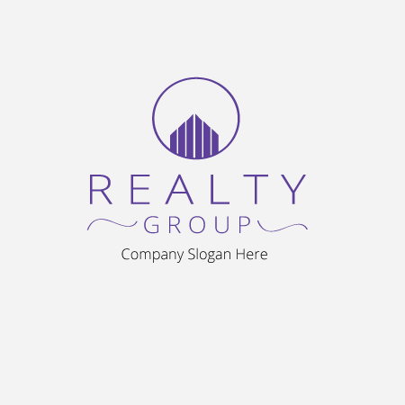 minimalist real estate logo design realty group 2