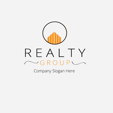 minimalist real estate logo design realty group 3