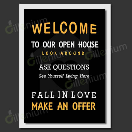 Printable Realtor Open House Flyer 11x14 Inches Instant Download