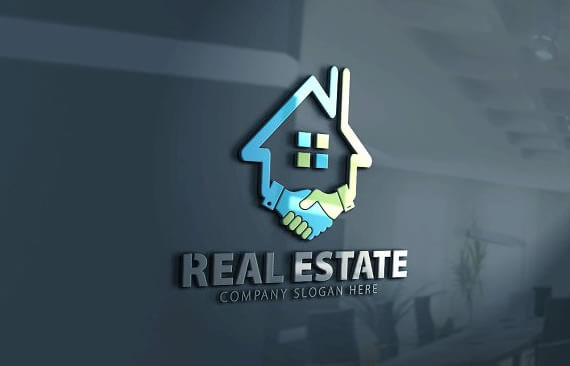 beautiful real estate logo design template