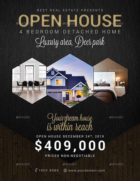 real estate open house flyer