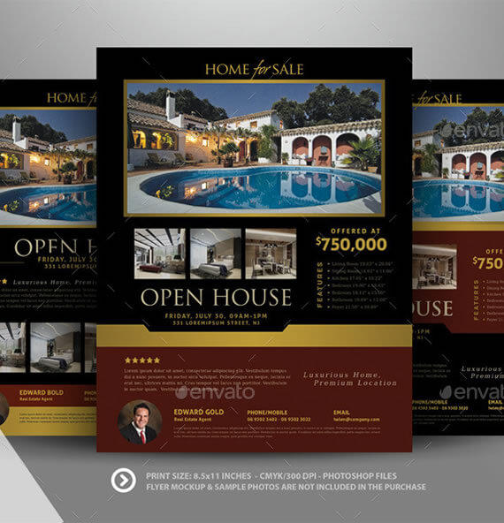 real estate open house template