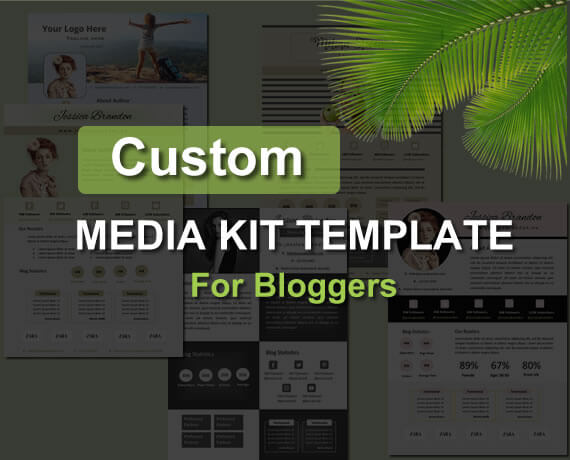 custom media kit template for bloggers electronic press kit