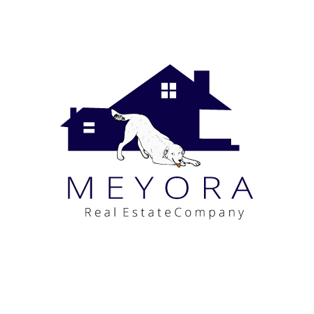 Real Estate Company logo Design with Dog Symbol