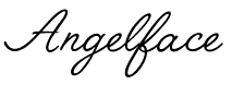 angelface wedding font