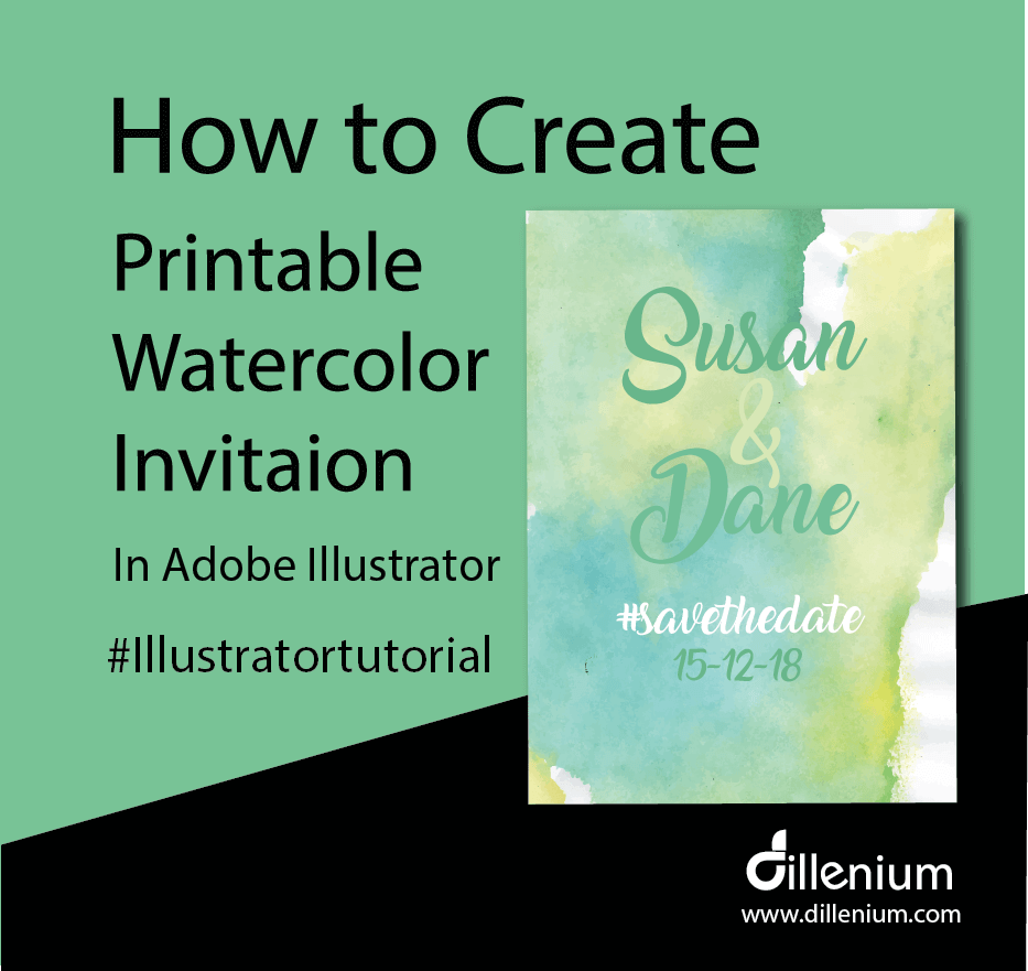 watercolor printable invitation