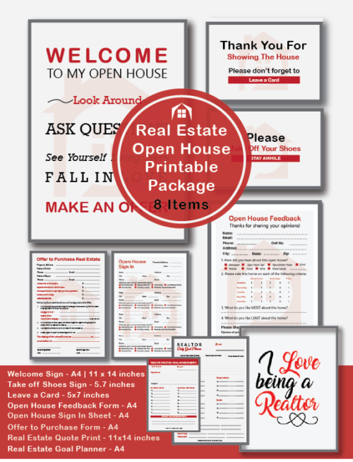 real estate open house kit