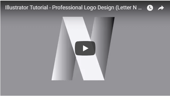 letter logo with fold effect tutorial