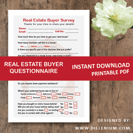 real estate buyer survey form - real estate forms