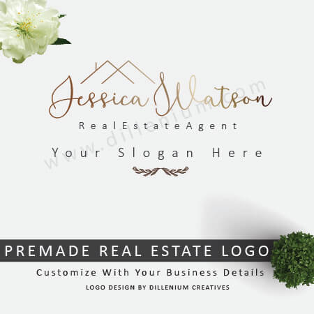 Minimalist real estate logo design - real estate agent logo