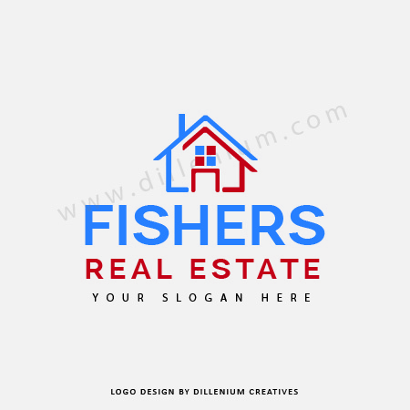 Simple Real Estate Logo - Minimalist Realty Logo Design House Style