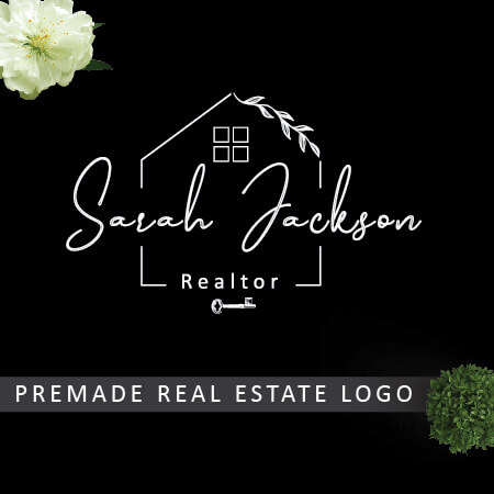 Real estate logo design - black real estate logo