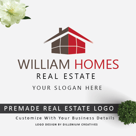 Real estate logo with abstract property house vector image
