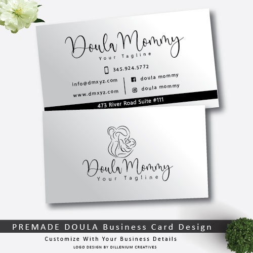 Doula business card design