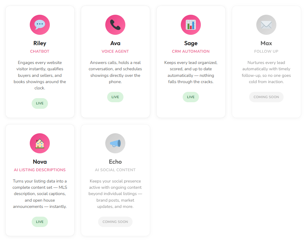 Dillenium Realtor WordPress Plugin - AI Team Showcase status